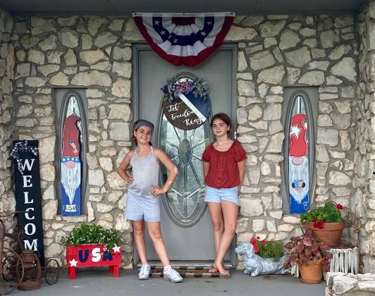 Sisters Kali (left) and Francesca (right) Bloomer are ready to celebrate.