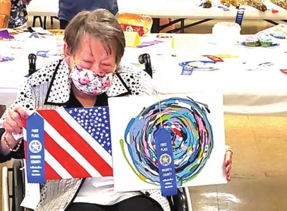Clara Horn shows off her artwork. CONTRIBUTED PHOTO