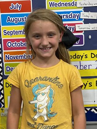 “Fun! I like math and phonics.  I like seeing Mrs. Griffith.”