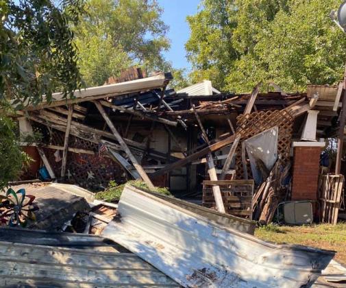 The aftermath of the house-fire. Photos By Amber Skye Skeens-Trent