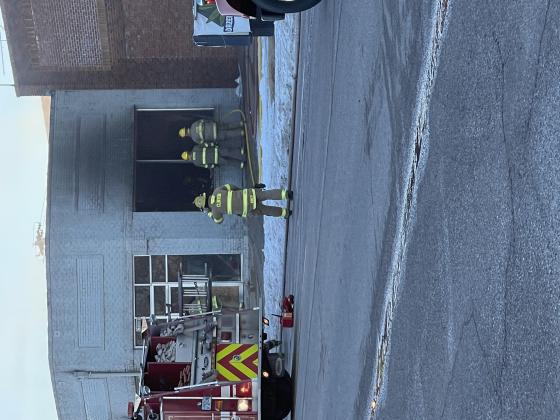 Local structure fire damages business