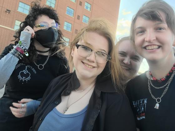 Toby with friends