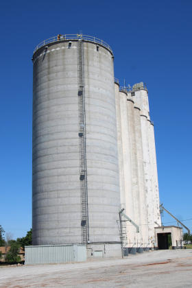 The grain elevator at Wheeler Brothers Grain in Cordell stands ready to accept this year’s harvest PHOTO BY BROOKLYNN PEEK