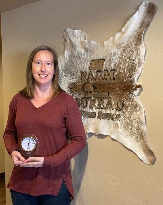 Julie Kliewer, Washita County Farm Bureau District Administrator of the Year, District Two