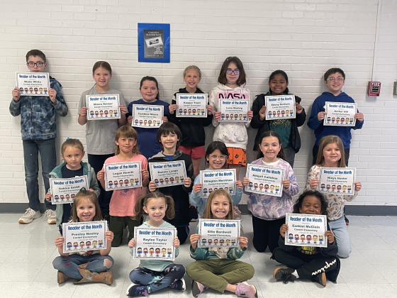 Cordell Elementary February Readers of the Month