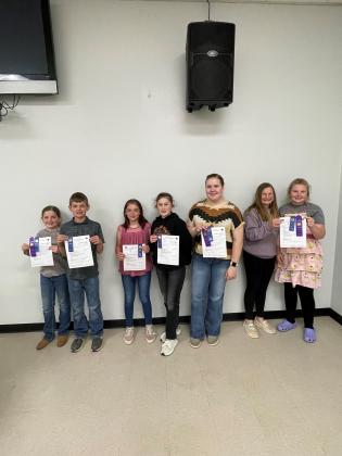 Left to Right: Katherine Wright, HB Wright, Dakota Higenbottom, Grace Rose, Zada Baker, Sara Misener andMacy Hall Not Pictured: Abby Sirmon and Abagail Schneberger