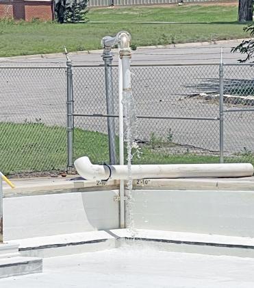 Cordell Public Pool began filling up on Tuesday, May 30.