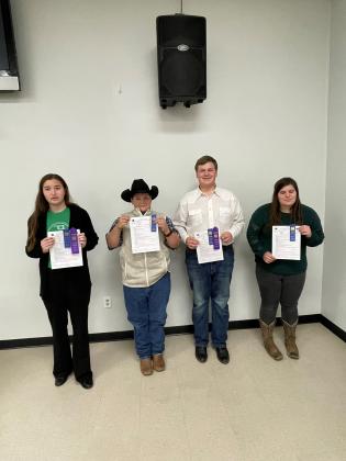 Left to Right: Ruth Moser, Braxton Barnett, Brance Barnett and Breanna Cross