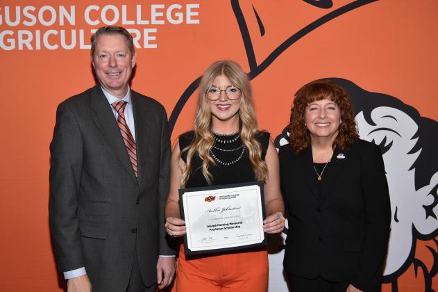 Aubbri Johnston, Cordell, OK Animal Science Joseph Fleming Memorial Freshman Scholarship