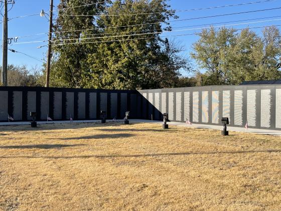 Vietnam Memorial Wall Replica in Weatherford, OK