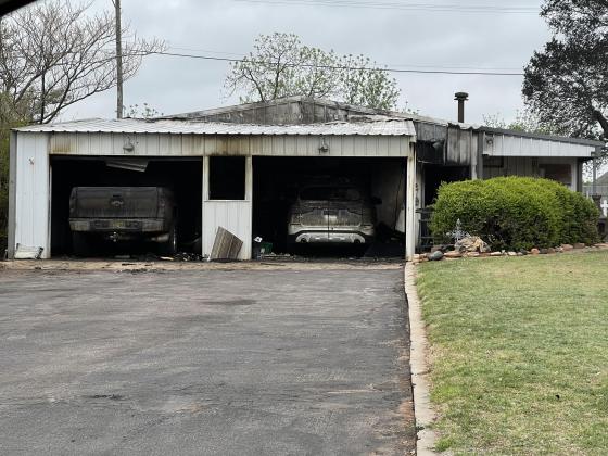 Aftermath of the fire.