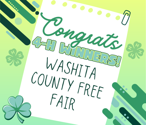 Washita County 4-H Winners