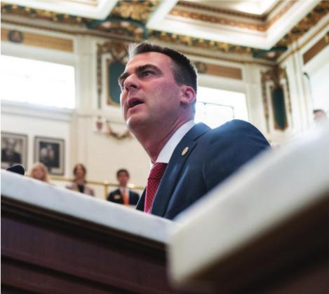 Gov. Kevin Stitt delivers his second State of the State address. Whitney Bryen | Oklahoma Watch