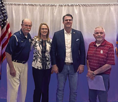 City Councilman Greg Cox, City Manager Vickie Hagerman, and Mayor Phil Kliewer