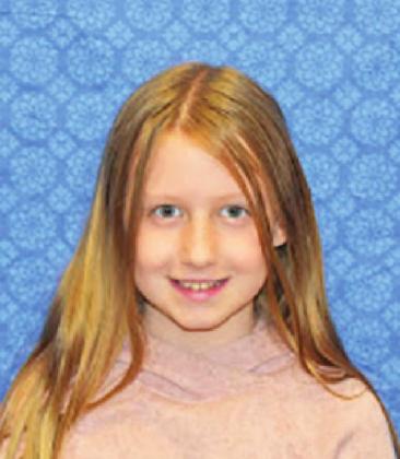 Elliana Yeager, Fourth Grade, Mrs. Holland