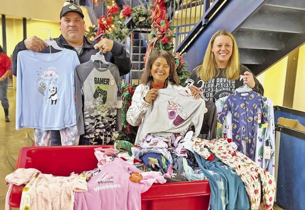 Great Bedtime Story Pajama drives receives huge donation from Cordell Schools