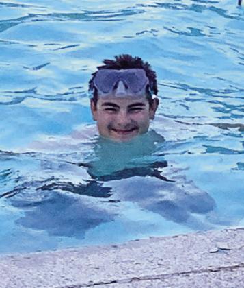 Parker Vandever, Corn, enjoys a swim at the Cordell Public Pool after the June 13th recital.