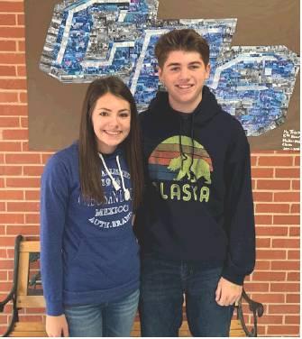Eighth Graders Kaitlyn Babek and Scout Regier Photo courtesy of Sundy Walker