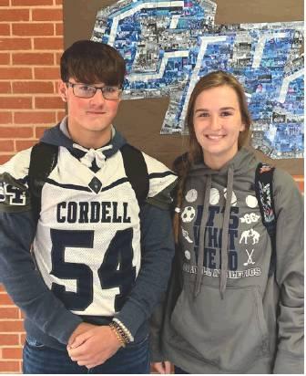 Seniors Ryan Pyeatte and Cloie Banks Photo courtesy of Sundy Walker
