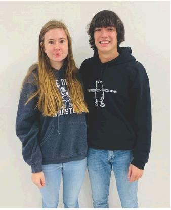 Juniors Paige Canterberry and Raydon Kuehne Photo courtesy of Sundy Walker