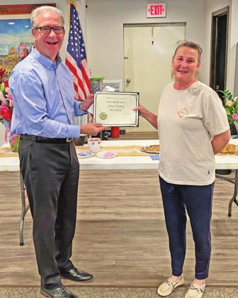 Town of Corn Mayor receives award