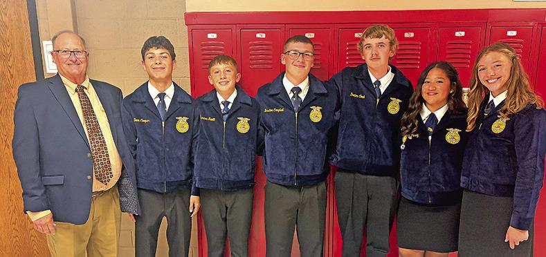 Instructor Larry Bryen, Beau Cooper,Spencer Hewitt, Braxton Campbell, Denton Cook, Xai Perez, and Dakota Ivey