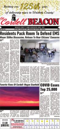 The July 22 front page of the Beacon. CORDELL BEACON