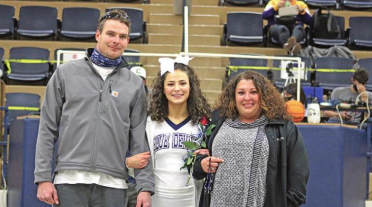 Senior Cheerleader, Kaylee Martin, daughter of Brian and Kyonda Martin