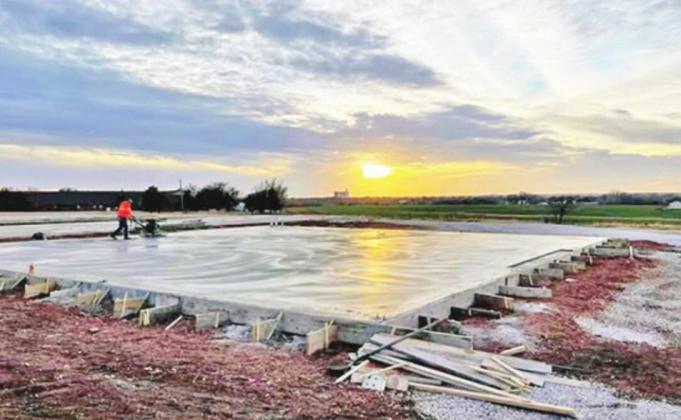 Helios’ new manufacturing facility is starting to take shape north of their current location. PHOTO BY DALE SELMAN