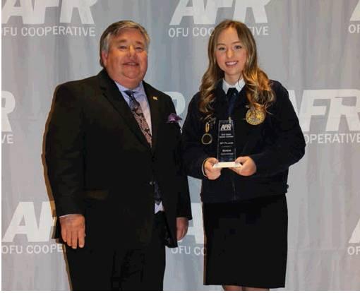 Dixon Places Third In AFR State Speech Contest