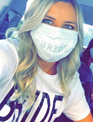 Kristi Gray submitted a photo of herself wearing her Bride mask.