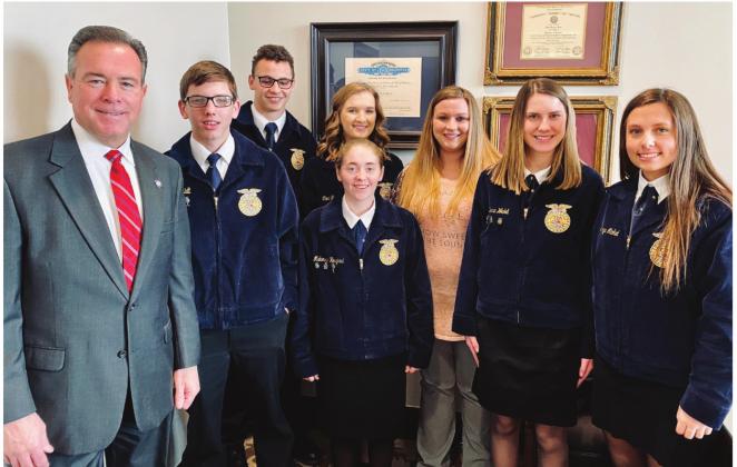 Cordell FFA Students Visit State Capitol