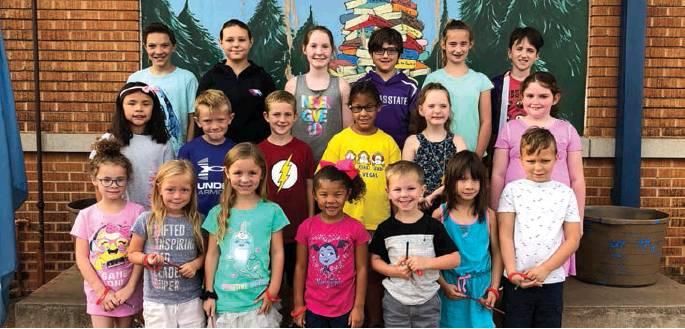 Back row, from left: Ashton Elmore, Jaiden Crotts, Kylie Denbo, Jonah Fite, JuliAnn Harrison, and Isaiah Garcia. Middle row, from left: Arianna Padilla, Johnny Crotts, Payson Tate, Nella Allen, Autumn Copeland, and Abigail Sirmon. Front, from left: Abigail Campbell, Kamri Satterwhite, Hadley Helton, Ja’Kayla Stewart, Jase Sullivan, Lauren McCarty, and Lyrik Green.