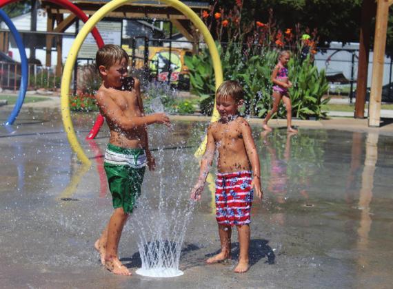 Youngsters enjoy fun in the sun at the Corn Patch. Flora Walters | The Cordell Beacon
