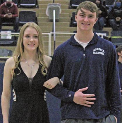 Seniors McKenzy Isbell and Bode Gallagher.
