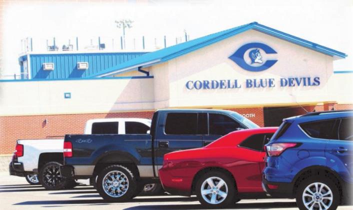 Buildings and parking lots were full this week after students, faculty and staff returned to Cordell Schools on Thursday, August 13