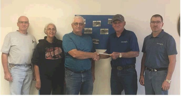 CKEnergy and CoBank partnered to present $5,000 to the Cordell Senior Citizens Center. Photo courtesy of Lisa Willard.