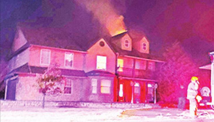 CORDELL HOME HEAVILY DAMAGED BY CHIMNEY FIRE