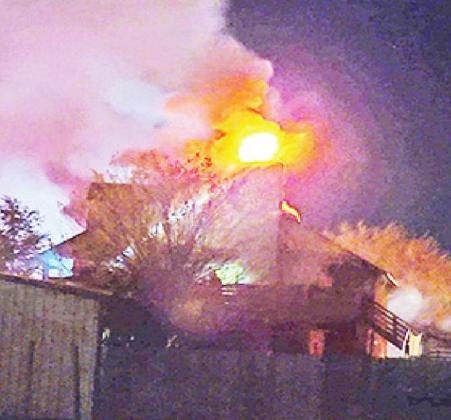 CORDELL HOME HEAVILY DAMAGED BY CHIMNEY FIRE