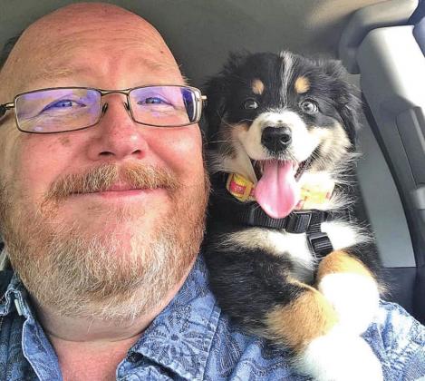 SECOND PLACE James Newman and his dog, Sasha.