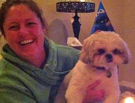 Deanna Jones and her buddy, Buddy.