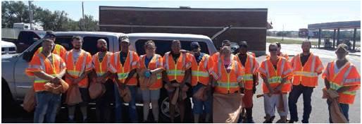 Treatment Court Participants Clean Up Highway, Make Repairs At Park