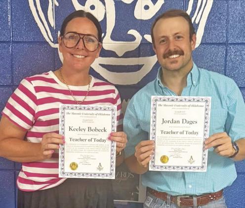 Cordell Masons honor outstanding students and educators