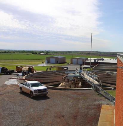 Overhead view of the Foss clarifier. Bob Henline | The Cordell Beacon