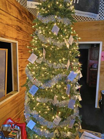 Angel tree at Code Blue gym