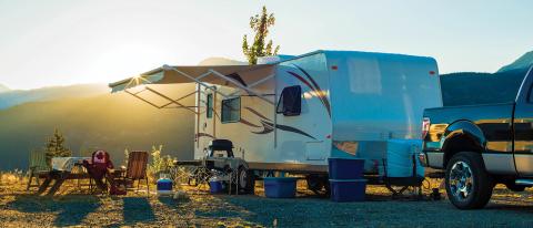 Camping stock photo