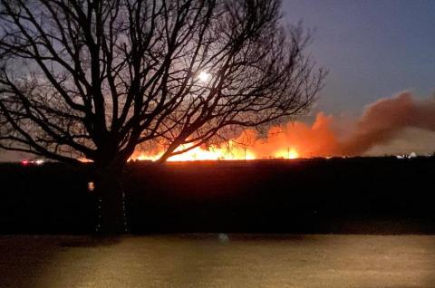 Photo from Carsen Nickel, Bessie Fire Department 