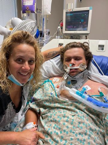 Jimmy Jackson and his mother Jennifer McLain Cameron