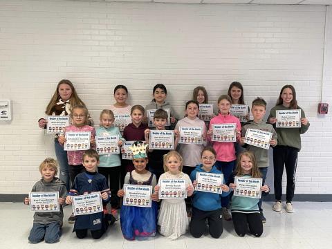 Cordell Elementary Readers of the Month - February 