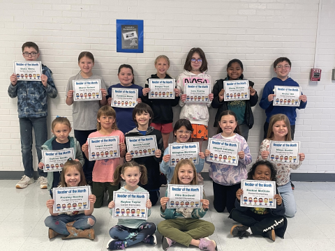 Cordell Elementary February Readers of the Month